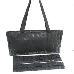 Black/Black Fashion MJ Design- Over the Shoulder Soft MahJongg Carrying Case